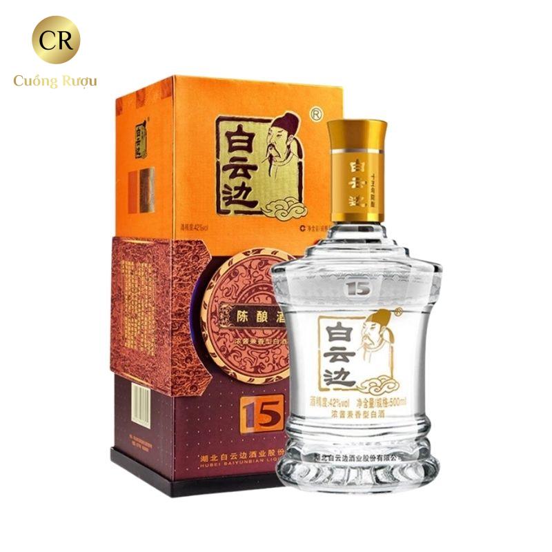 Rượu Bạch Vân Biên 15 Năm 白云边 15 (Chai Sứ Xanh Cổ Điển) chính hãng nhập khẩu