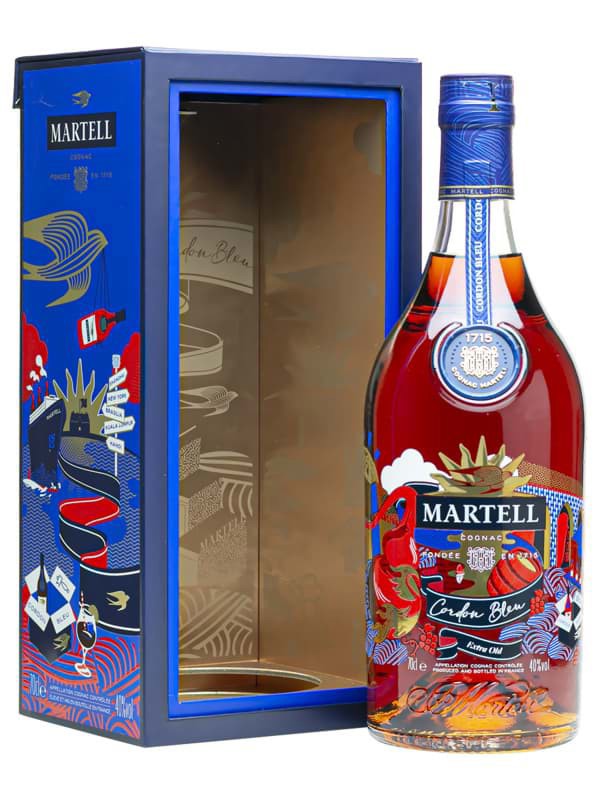 Rượu Martell Cordon Bleu Extra Old Cognac (Huyền Thoại Dải Ruy Băng Xanh) chính hãng nhập khẩu