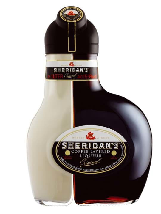 Rượu Rượu Sữa Sheridan's Coffee Layered Liqueur Chai 2 Ngăn (1 Lít) chính hãng nhập khẩu