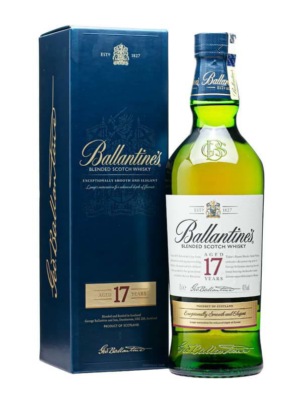 Rượu Ballantine's 17 Years Old Blended Scotch Whisky chính hãng nhập khẩu