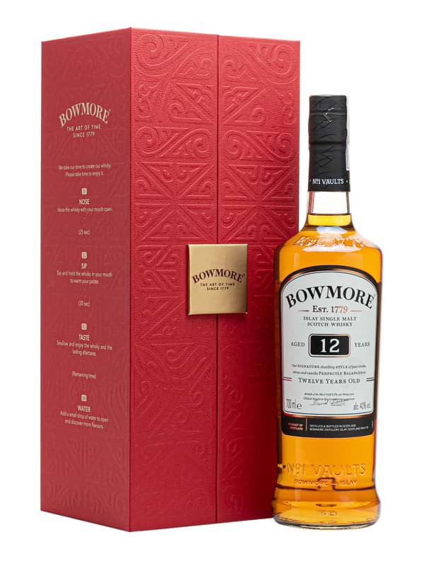 Rượu Bowmore 12 Years Old (1000ml) chính hãng nhập khẩu