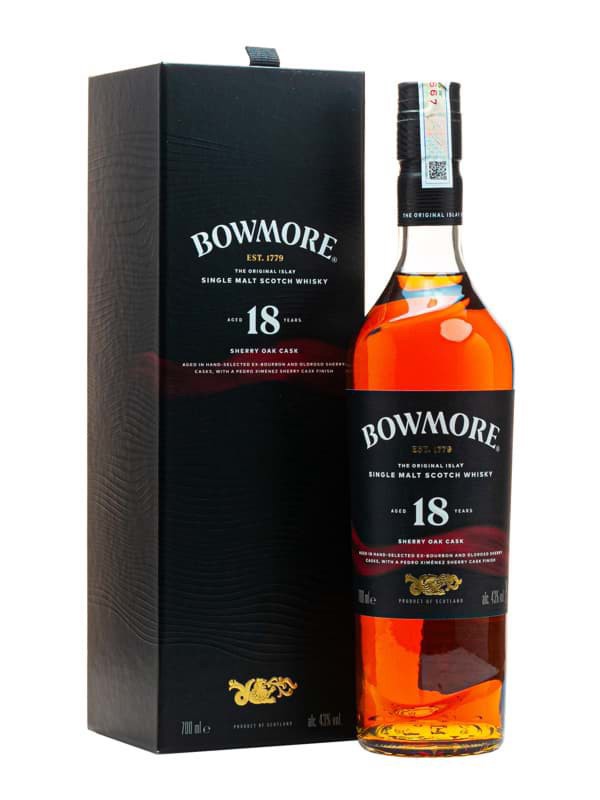 Rượu Bowmore 18 Years Old (Đỉnh Cao Khói Speyside & Biển) chính hãng nhập khẩu