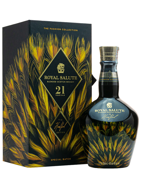 Rượu Chivas Royal Salute 21 Năm Harris Reed Edition Gold (Phiên Bản Vàng Lông Vũ)
