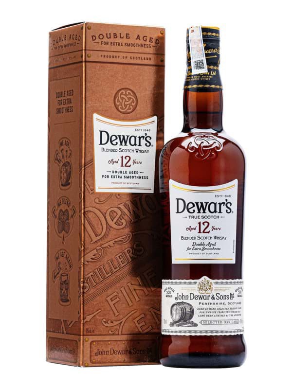 Rượu Dewar's 12 Years Old Blended Scotch (750ml) chính hãng nhập khẩu