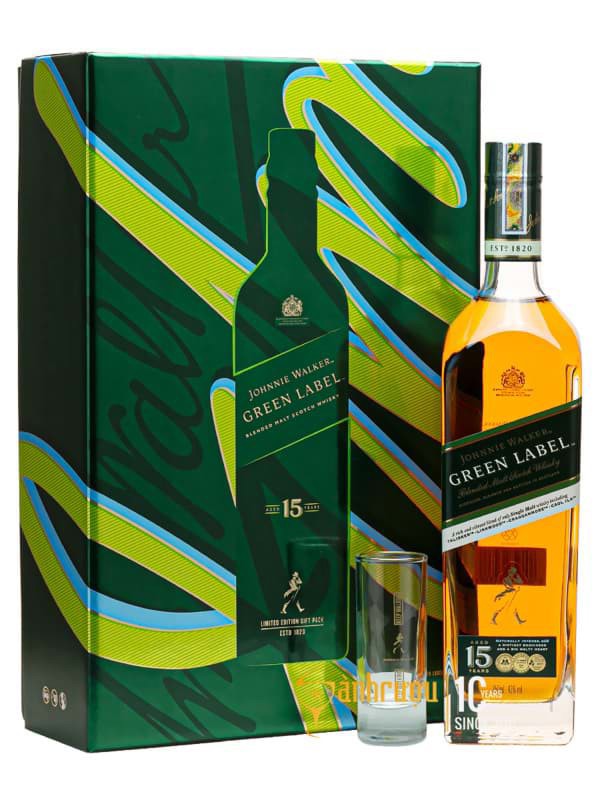 Rượu Johnnie Walker Green Label 15 Years Old Blended Malt chính hãng nhập khẩu