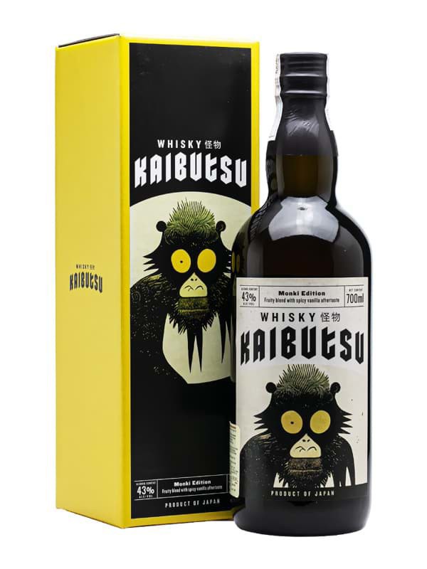 Rượu Rượu Whisky Nhật Kaibutsu Monkey (Khỉ Vàng Thông Thái 43%) chính hãng nhập khẩu