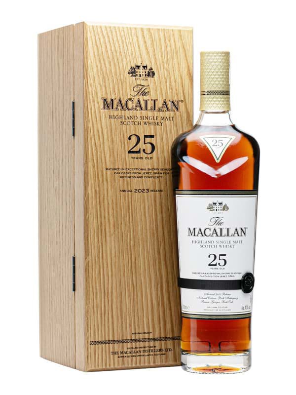 Rượu Macallan 25 Years Old Sherry Oak (Kiệt Tác Thượng Phẩm) chính hãng nhập khẩu