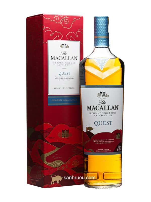 Rượu Macallan Quest (Bản 1000ml / 1 Lít Du Lịch) chính hãng nhập khẩu