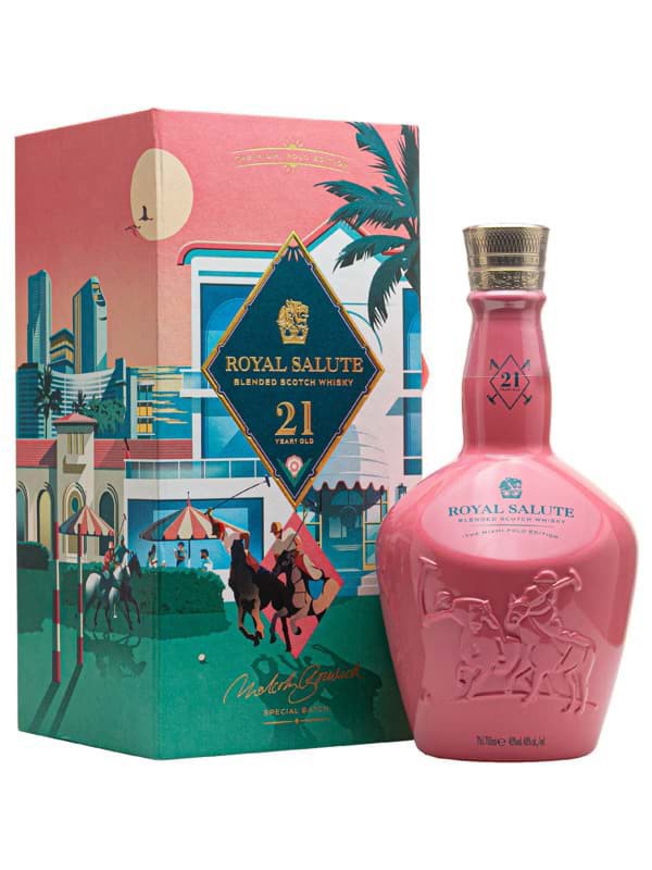 Rượu Rượu Whisky Royal Salute 21 Miami Polo Edition (Hồng Flamingo) chính hãng nhập khẩu