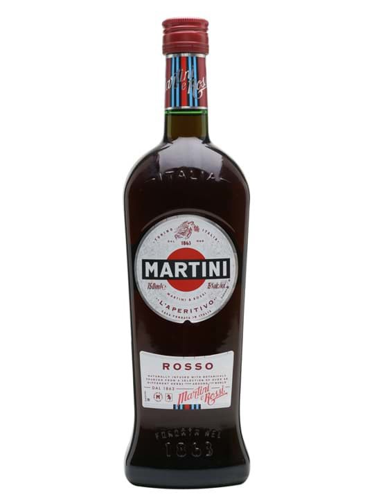 Rượu Rượu Vang Khai Vị Martini Rosso Red Sweet Vermouth Ý (1 Lít) chính hãng nhập khẩu